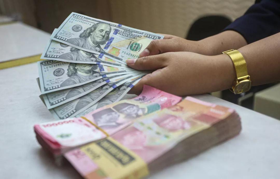 Ilustrasi nilai tukar dollar.
