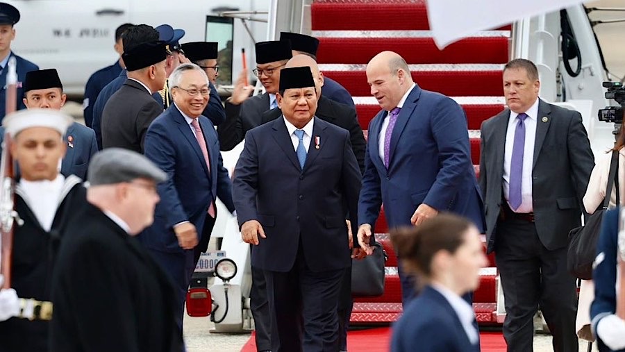 Prabowo Subianto saat kunjungan ke luar negeri.