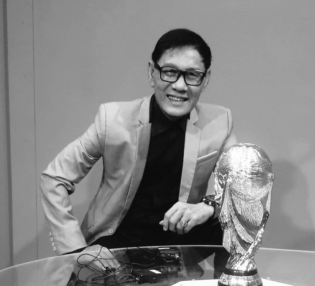 Komentator sepak bola Hardimen Koto.