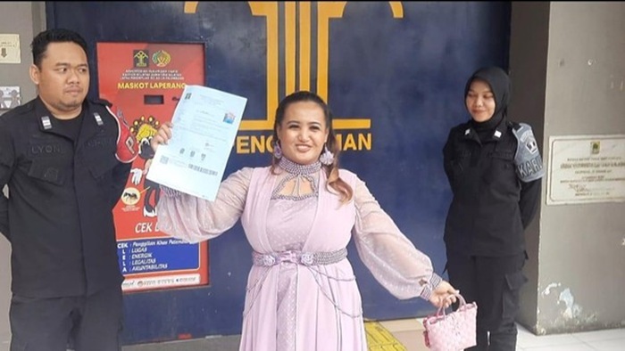 Lina Mukherjee yang bebas dari lapas.