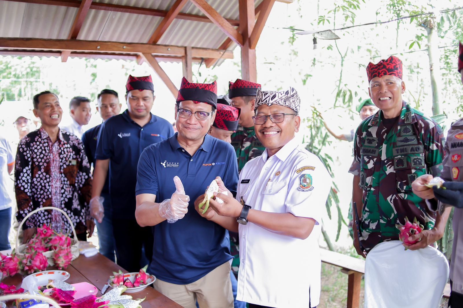 Panen Raya Buah Naga oleh PT Pupuk Kalimantan Timur Tbk