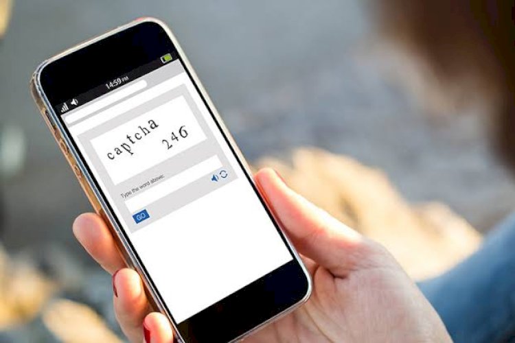 Ilustrasi capthcha palsu.