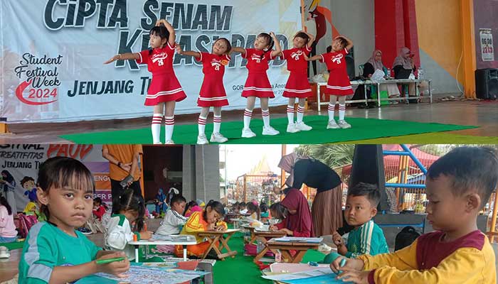 Festival Student Week yang digelar Dinas Pendidikan Tuban di GOR Rangga Jaya Anoraga Tuban, Jumat (15/11).