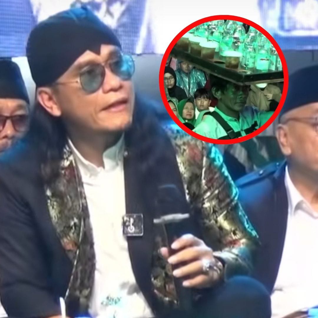 Potongan gambar dari video Gus Miftah yang viral sebut penjual es teh goblok.
