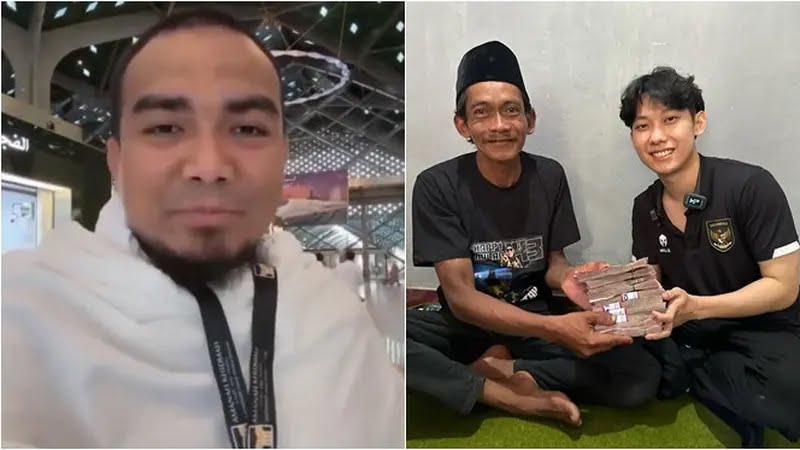 Penjual es teh dapat berkah umroh hingga uang Rp 100 juta