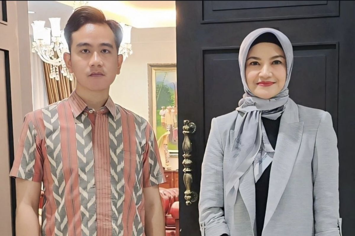 Foto kolase Wakil Presiden Indonesia Gibran Rakabuming Raka dan Tina Talisa.