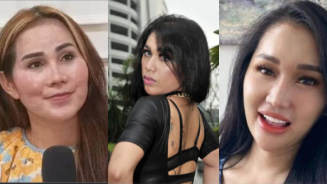 Kolase foto Isa Zega, Gebby Vesta, dan Lucinta Luna