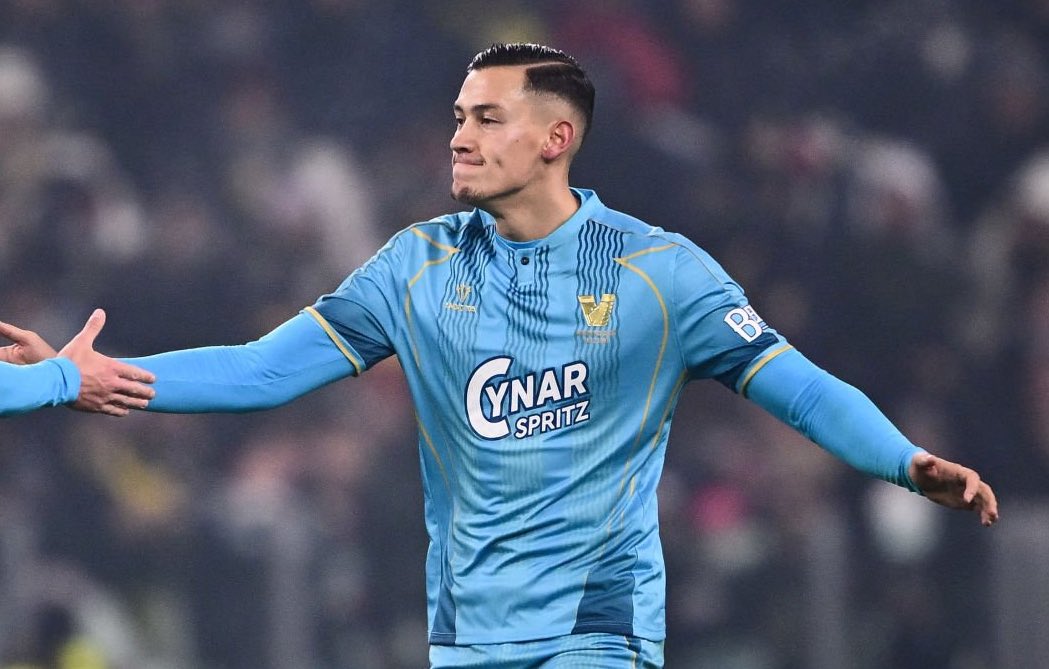 Jay Idzes usai mencetak gol ke gawang Bianconeri.