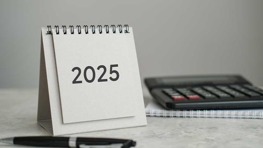 ilustrasi kalender tahun 2025