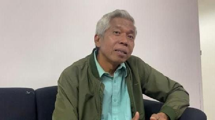 Komedian Kiwil saat mengungkapkan kondisi kesehatannya saat ini