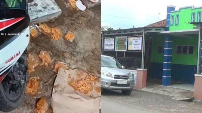 Kolase foto dagangan siswa mts yang dibuang ibu kantin