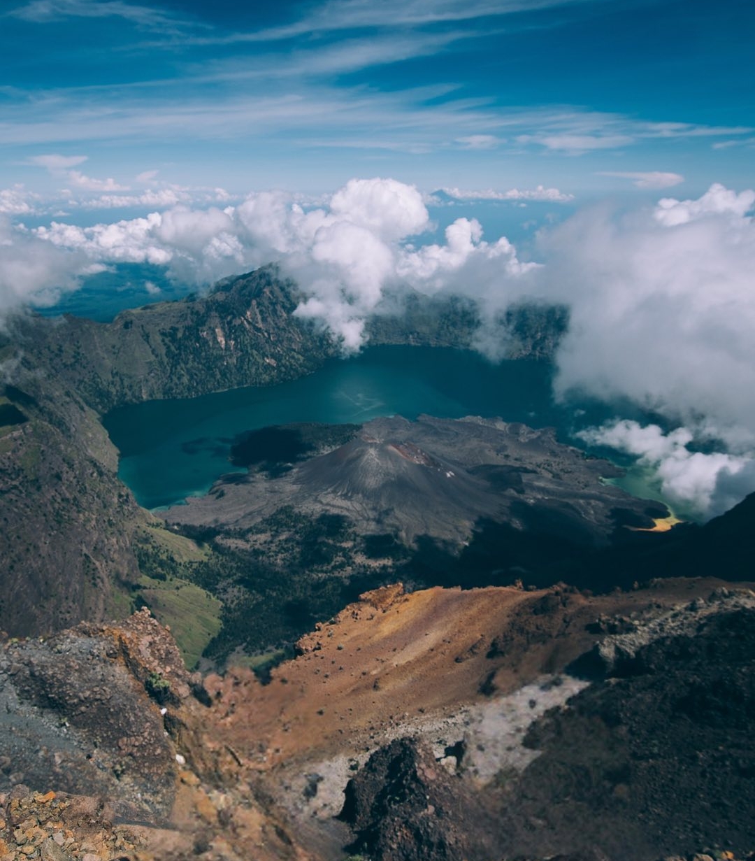 Potret keindahan gunung rinjani