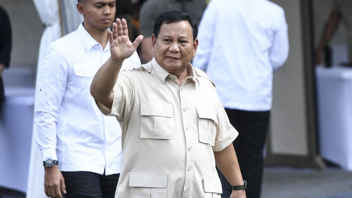 Presiden Indonesia Prabowo Subianto.
