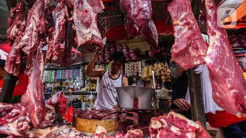 daging sapi di pasar mengalami kenaikan