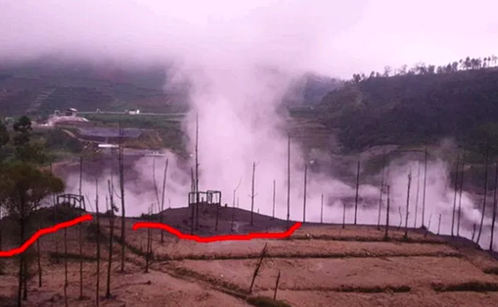 Gunung Dieng yang naik status.