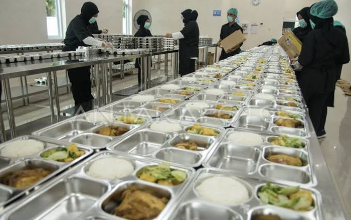 Ilustrasi dapur makan bergizi gratis.