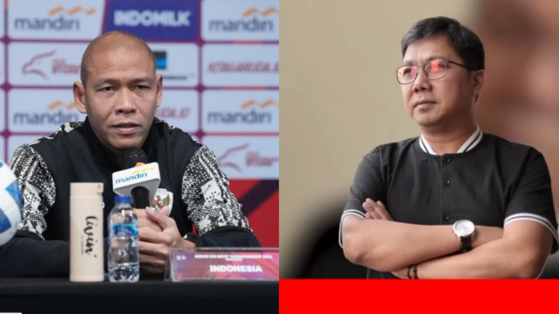 Kolase foto Nova Arianto dan Bung Towel