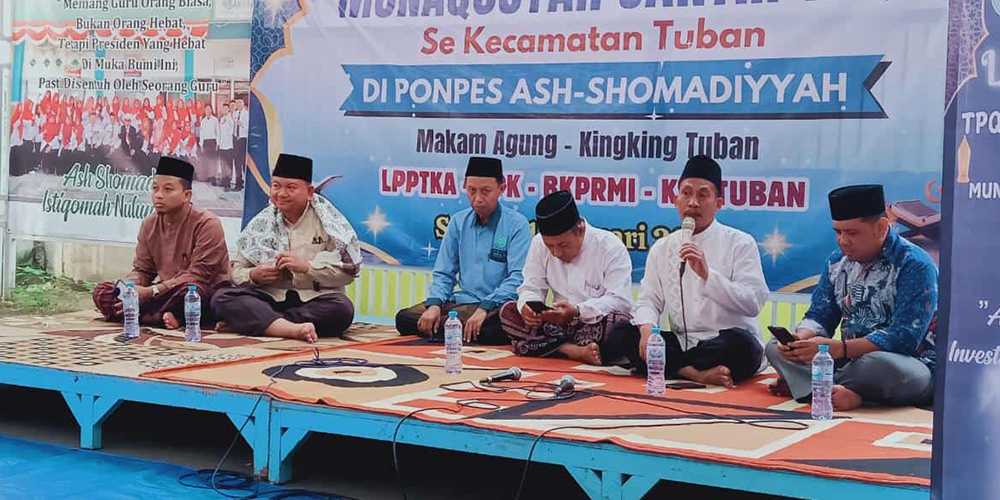Launching TPQ Ash-Shomadiyah dan pembukaan Munaqosyah se -Kecamatan Tuban di lembaga pendidikan setempat, Sabtu (11/1)