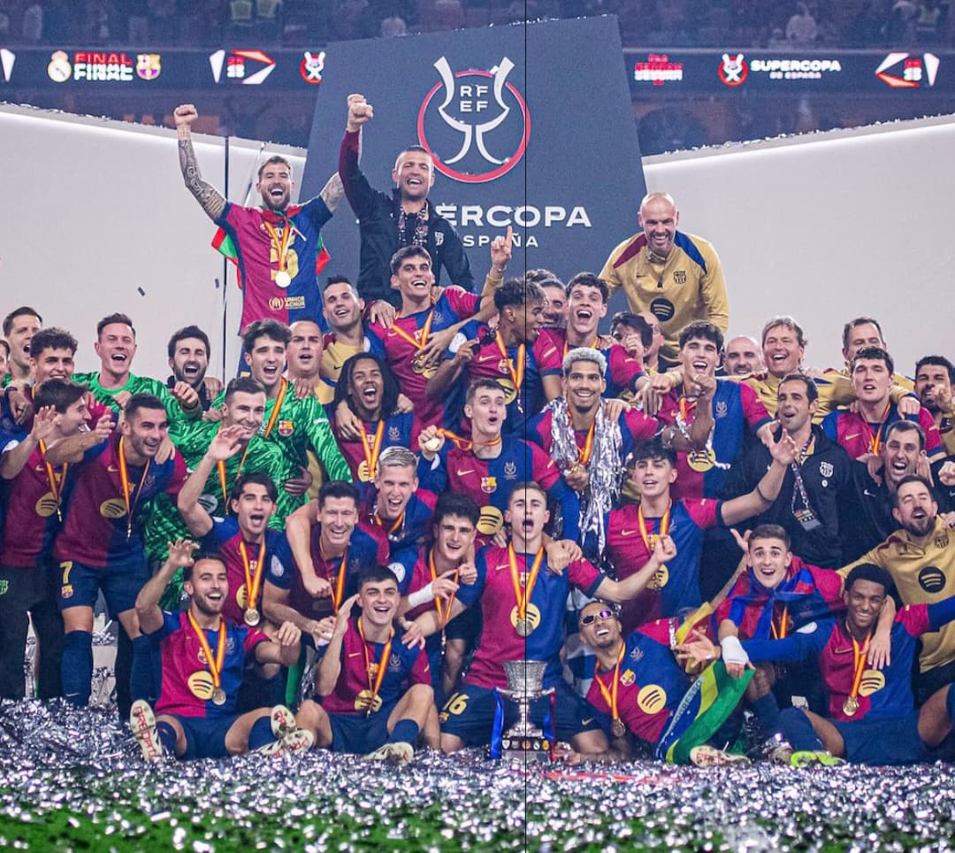 Bercelona keluar menjadi juara Piala Super Spanyol