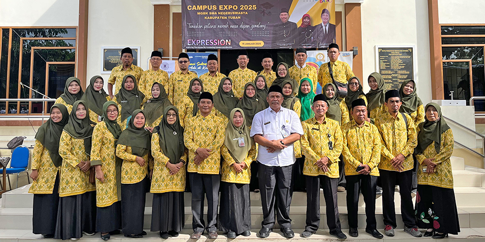 Kacabdin Pendidikan Provinsi Jatim Wilayah Bojonegoro-Tuban bersama Pengurus MGBK Kabupaten Tuban.