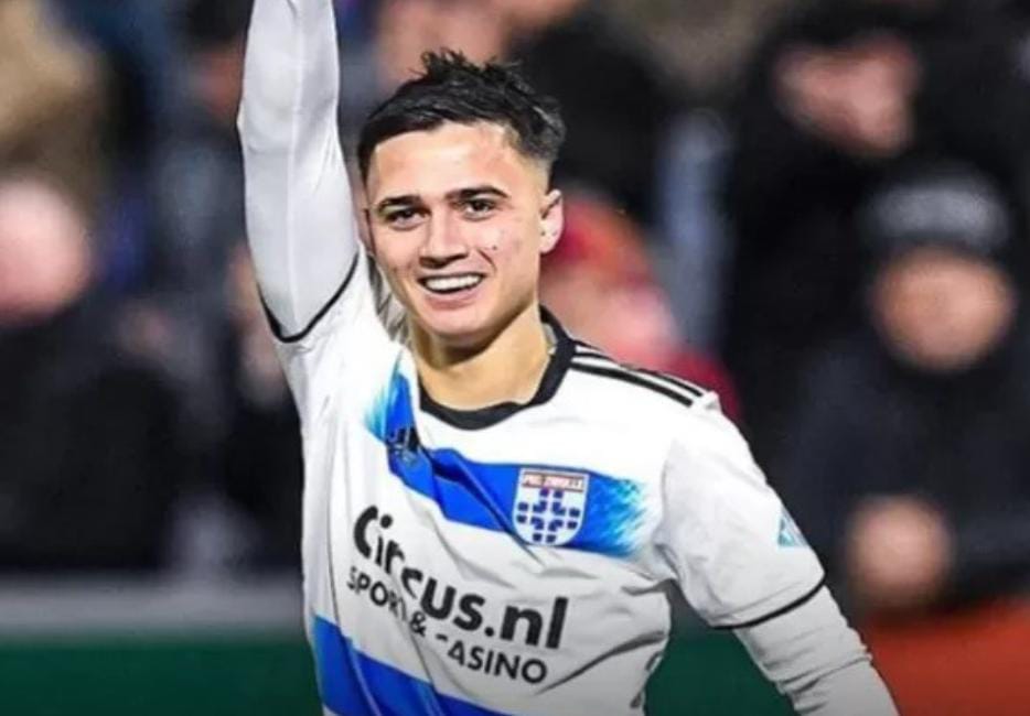 Eliano Reijnders pemain PEC Zwolle.