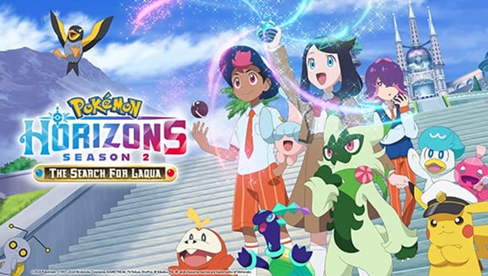 Poster Pokemon Horizons Season 2 yang bakal tayang April 2025.