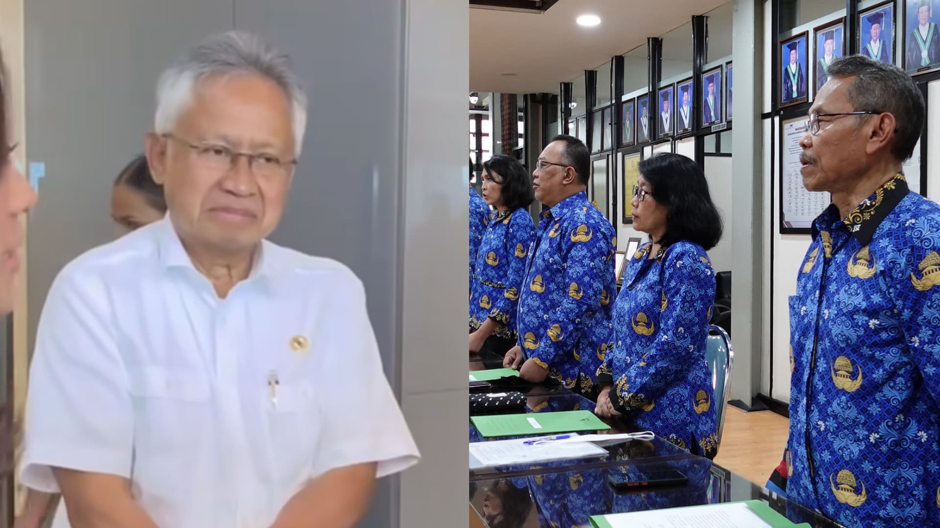 Kolase foto Mendiktisaintek, Satryo Brodjonegoro dan dosen ASN