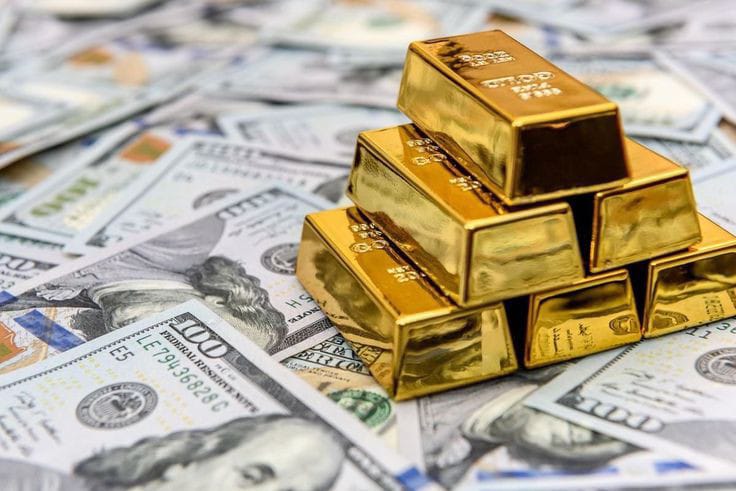 Ilustrasi investasi emas.