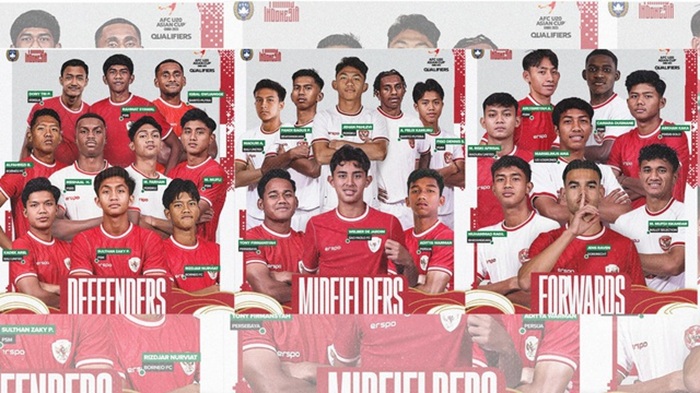 Daftar pemain lengkap Timnas Indonesia U-20 di Piala Asia 2025.