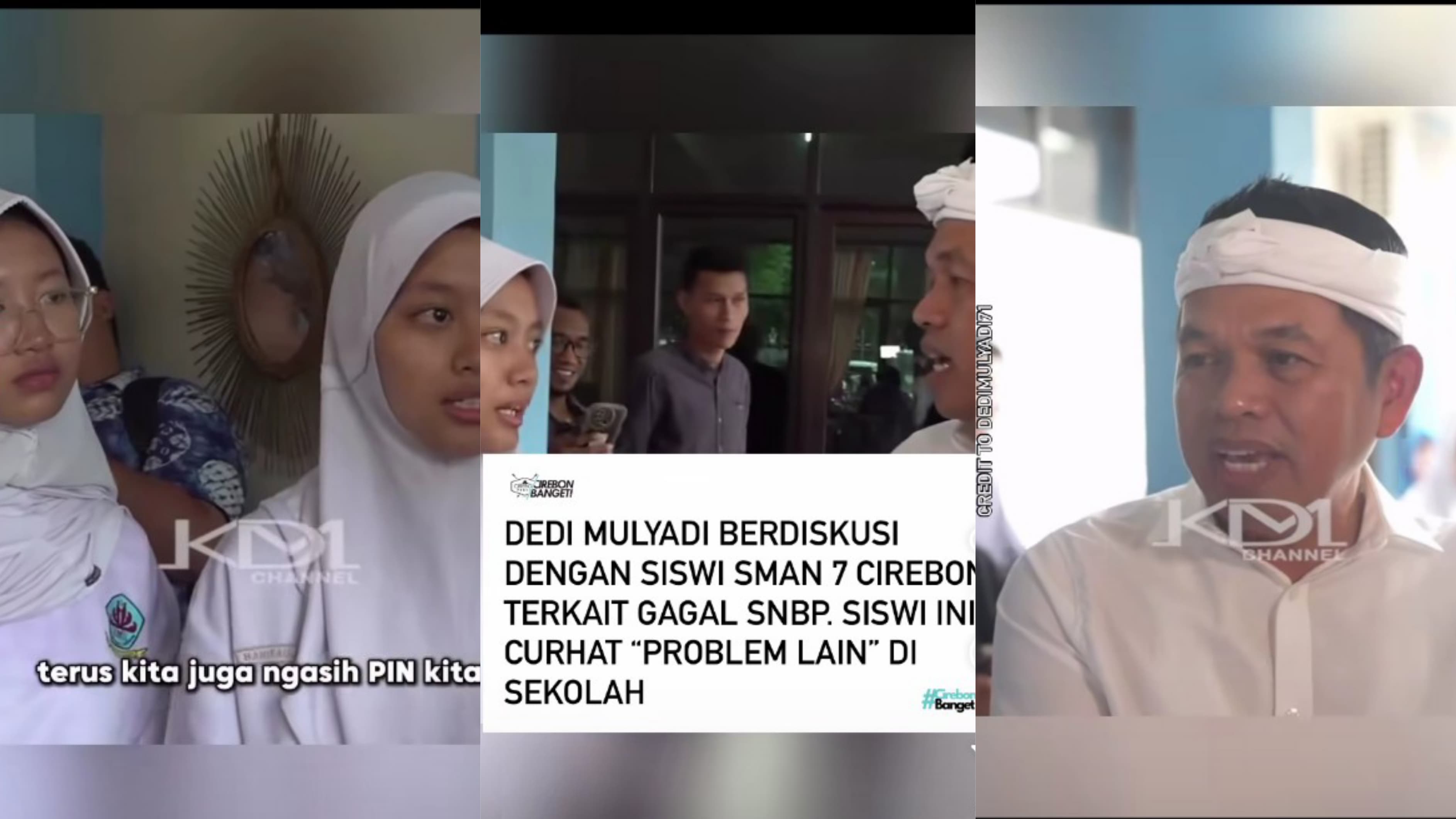 Curhatan siswa SMAN 7 Cirebon yang direspons Dedi Mulyadi.