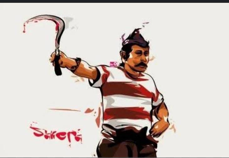 Ilustrasi carok Madura.