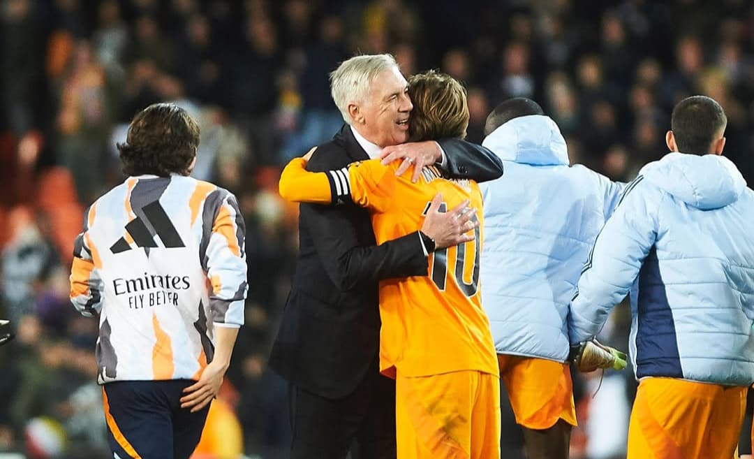 Carlo Ancelotti Puji Luka Modric