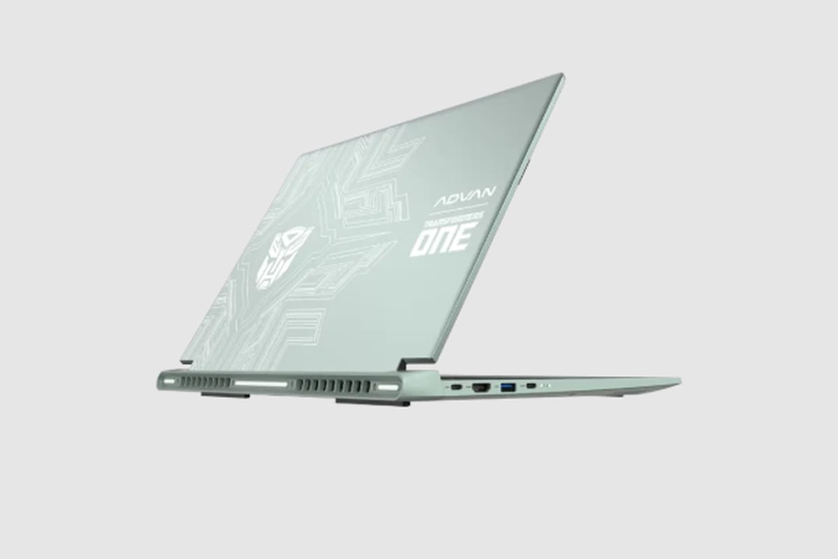 Tampilan laptop terbaru Advan Transformer.