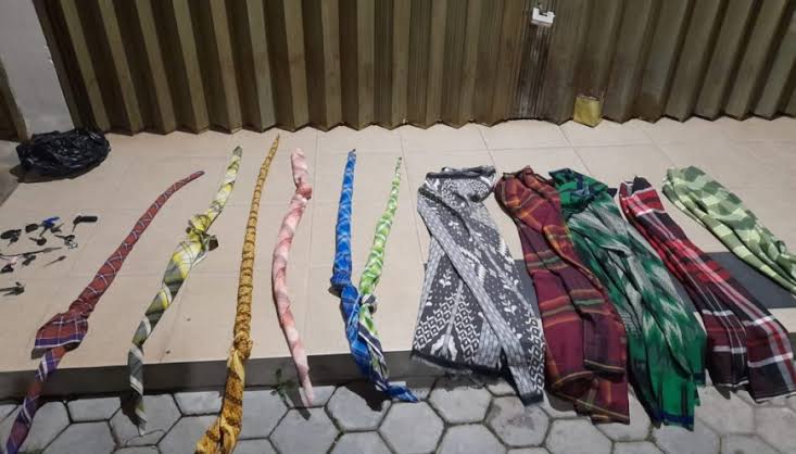 Sebelas remaja diamankan polisi, lantaran diduga akan melakukan perang sarung