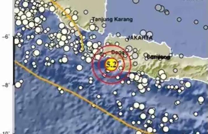 Gempa M 5,2 guncang Sukabumi