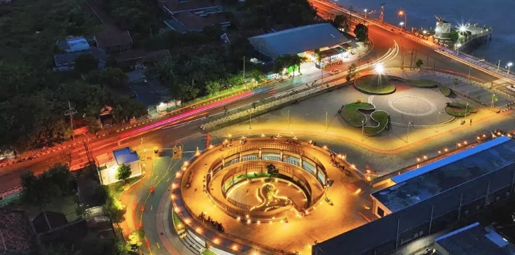 Potret Tuban Abirama dari udara.