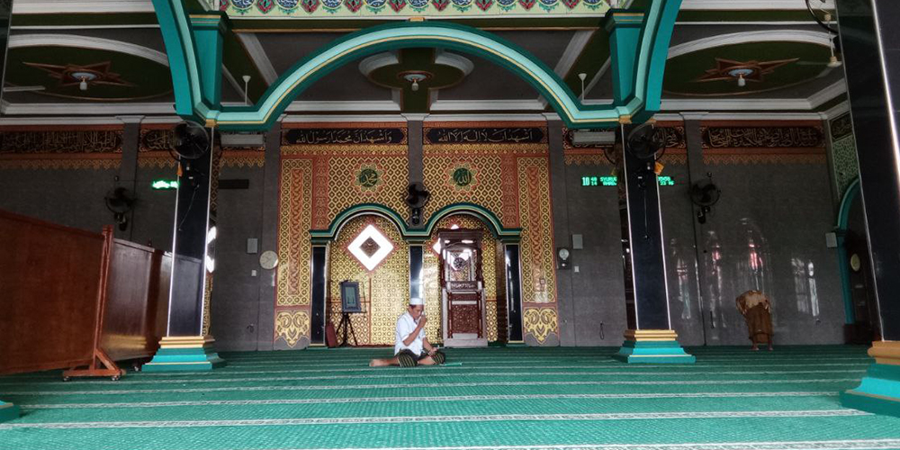 Suasana Masjid Al Kafrawi, di Desa Mandirejo, Kecamatan Merakurak Tuban.