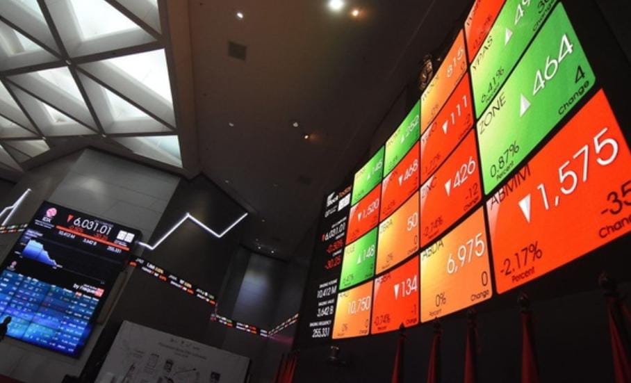 IHSG ditutup melemah tipis 3,251 poin atau 0,04 persen ke level 8.166,029 pada sesi perdagangan, Rabu (8/10).