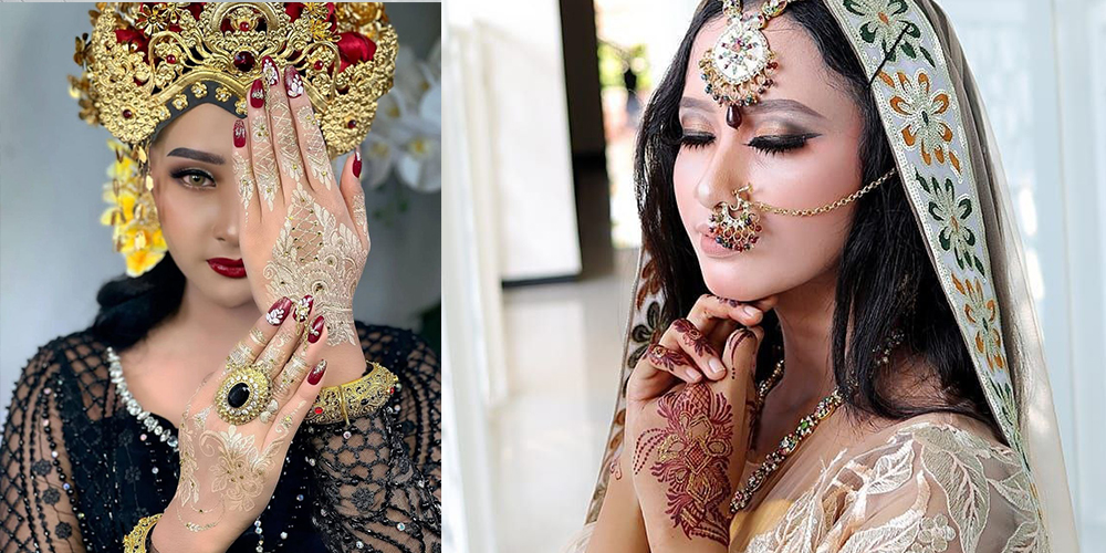 CANTIK: Hena, atau lukisan tangan yang membuat penampilan menjadi cantik.