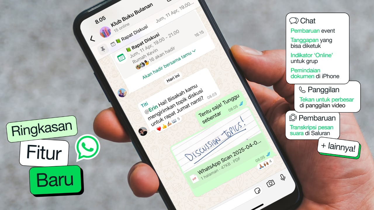 Whatsapp hadirkan deretan fitur baru
