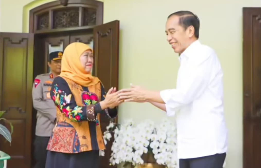 Khofifah temui Jokowi di kediamannya