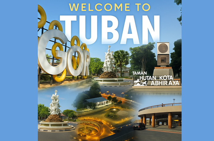 Pembangunan sejumlah ruang terbuka hijau yang memanjakan mata di Tuban.
