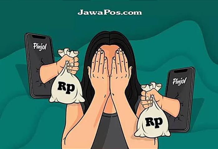 Ilustrasi perempuan rentan terkena pinjol (Dok.Jawapos.com)