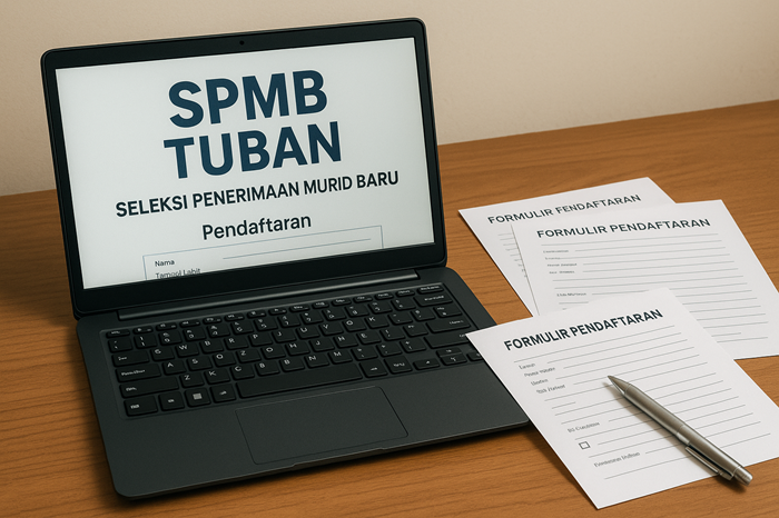 Ilustrasi SPMB SD Tuban yang full daring. (RADAR TUBAN)
