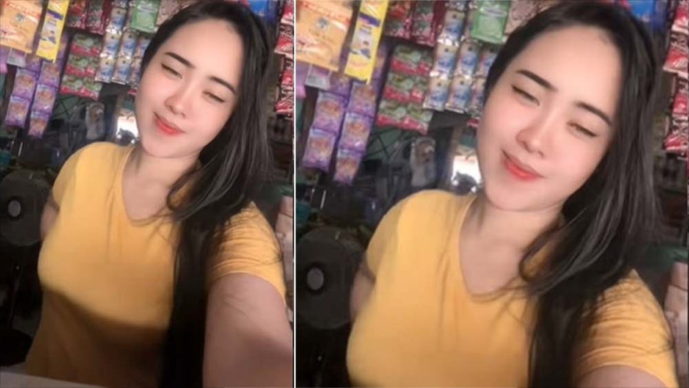 Sosok perempuan di video warung madura baju kuning