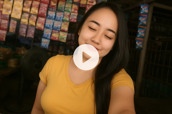 VC  Warung Madura cewek baju kuning full durasi 2 menit 47 detik masih viral di internet.