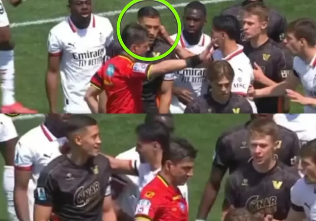 Momen Tijjani Reijnders dan Jay Idzes berpelukan