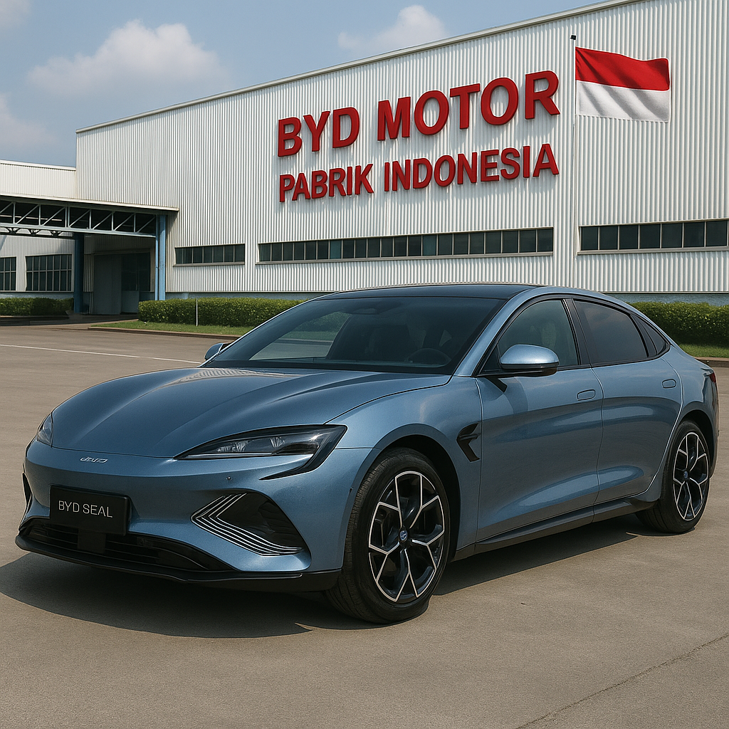Pembangunan pabrik mobil listrik di BYD yang sempat terganggu oleh ormas.