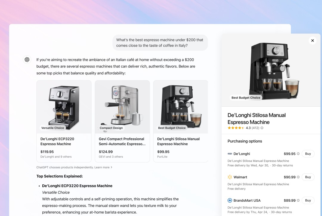 OpenAI hadirkan permbaruan fitur shopping