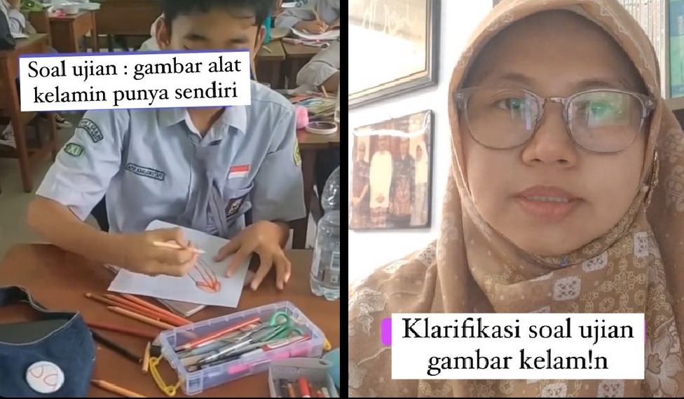 Video ujian biologi menggambar organ reproduksi